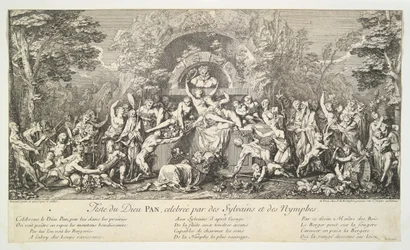 Fête du Dieu PAN, célébrée par des Sylvains et des Nymphes