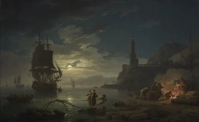 Scène côtière au clair de lune, 1769