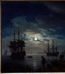 Pêche au clair de lune (détail)