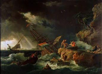 Tempête en mer, années 1740