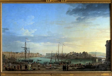 Vue du port de Dieppe
