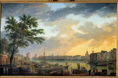 Vue du port de La Rochelle, peinture de Joseph Vernet (1714-1789), 1762, Paris, Musée de la Marine