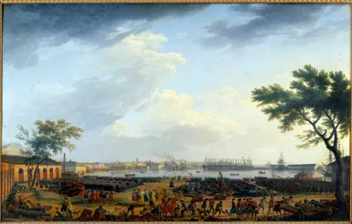 Vue du port de Toulon et de l