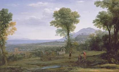 Paysage avec Saint Philippe baptisant l