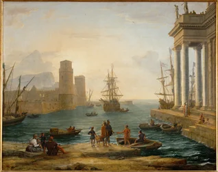 Port de mer, effet de brume Harbour with fog …