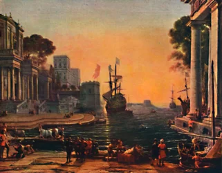 Un port de mer : Effet de brume, 17e siècle, 1911