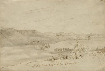 Vue du lac de Bracciano, vers 1638-39