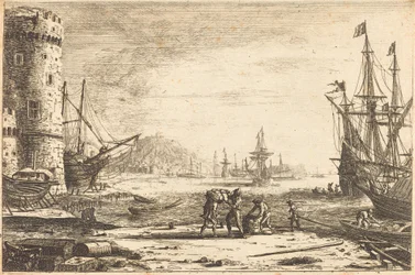 Port de mer à la grosse tour
