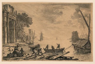 Scène de port