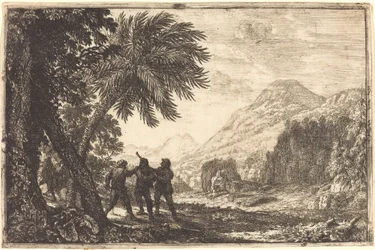 Paysage avec des brigands