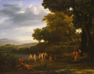 Paysage avec satyres et nymphes dansant, 1646