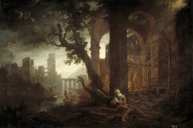 Paysage avec la tentation de Saint Antoine