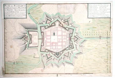 Atlas 131 E Plan de Saarlouis, de Traité de Fortifications