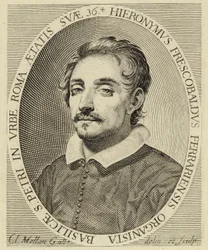 Girolamo Frescobaldi (1583-1643), gravure de Claude Mellan (1619).
