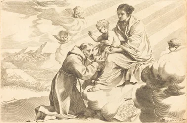 Saint François adorant l