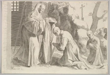 Saint Bernard Reçoit une Habitude de Moine