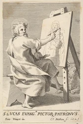 Saint Luc peignant la Vierge, 1625