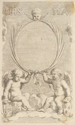 Deux Anges Assis sur des Nuages