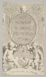 Deux anges assis sur des nuages