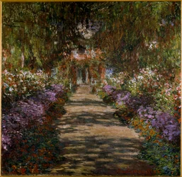 Allée dans le jardin de Giverny