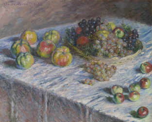 Pommes et raisins, 1880