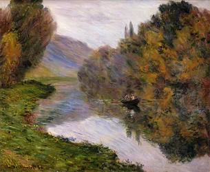 Bateau sur la Seine près de Jeufosse