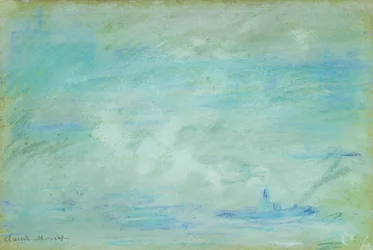 Bateau sur la Tamise, effet de brume