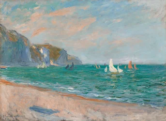 Bateaux devant les falaises de Pourville, 1882