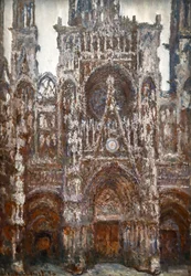 Cathédrale de Rouen, vue du portail, Harmonie brune