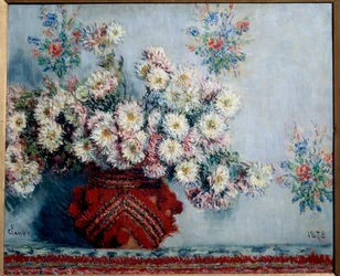 Chrysanthèmes, 1878, dimensions 0,54 x 0,65 m, Paris, musée d