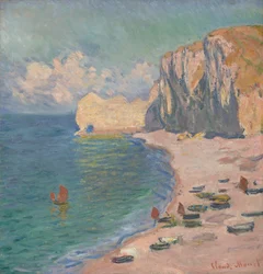 Étretat : La plage et la falaise d