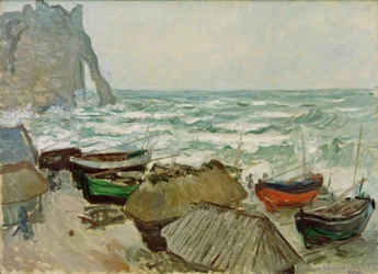 Bateaux de pêche sur la plage d