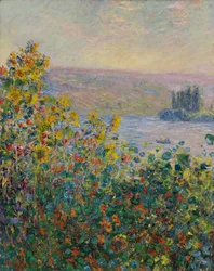 Massifs de fleurs à Vétheuil