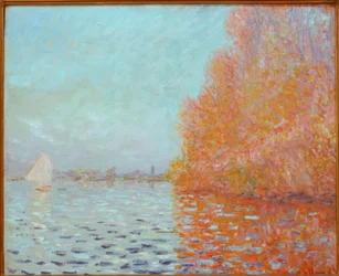 Paysage fluvial, automne