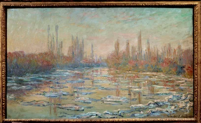 La débâcle sur la Seine. Peinture de Claude Monet (1840-1926)