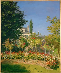 Jardin en fleurs a Sainte-Adresse (oil on canvas)