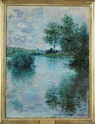 La Seine a Vetheuil (oil on canvas)