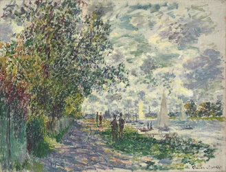 La berge du Petit-Gennevilliers, 1875
