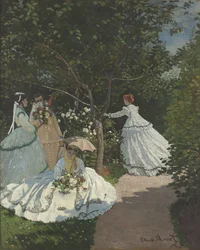 Dames dans le jardin