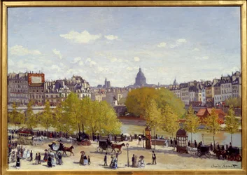 Le quai du Louvre à Paris en 1867