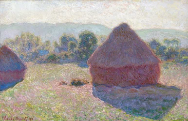 Les meules à midi, 65,6 x 100,6 cm