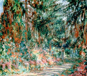 Le jardin de Monet, vers 1880