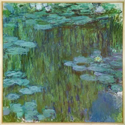 Nymphéas à Giverny (huile sur toile)