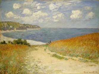 Chemin dans le blé à Pourville, 1882