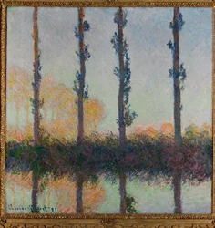 Les peupliers, ou les quatre arbres (peinture sur toile)