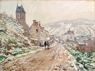 Route à Vétheuil en hiver par Claude Monet