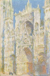 Cathédrale de Rouen, façade ouest, lumière du soleil