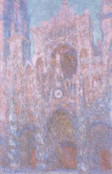 Cathédrale de Rouen : symphonie du soleil couchant en gris et rose, 1892-94
