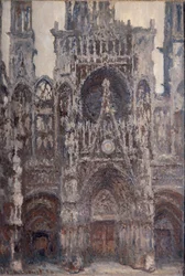 Cathédrale de Rouen, le portail, harmonie brune