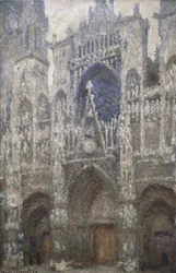 Cathédrale de Rouen, le portail ouest, Harmonie en Gris, 1894